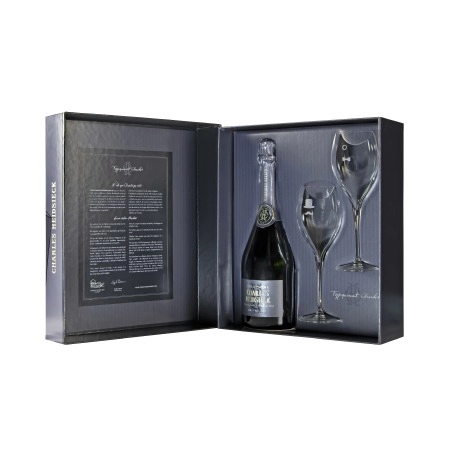 Rượu Champagne Pháp Champagne Charles Heidsieck Brut Réserve (giftbox + 2 glasses)