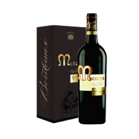 Rượu Vang Đỏ Pháp Hộp 1 chai Menuts Bordeaux