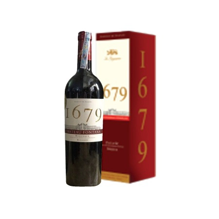 Rượu Vang Đỏ Pháp Hộp 1 chai 1679 Chateau Fontana Bordeaux