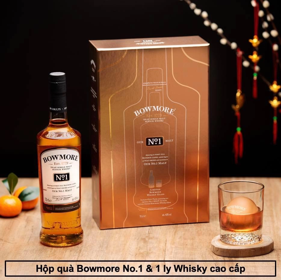 Rượu Whisky Bowmore No. 1 Phiên Bản Tết 2022