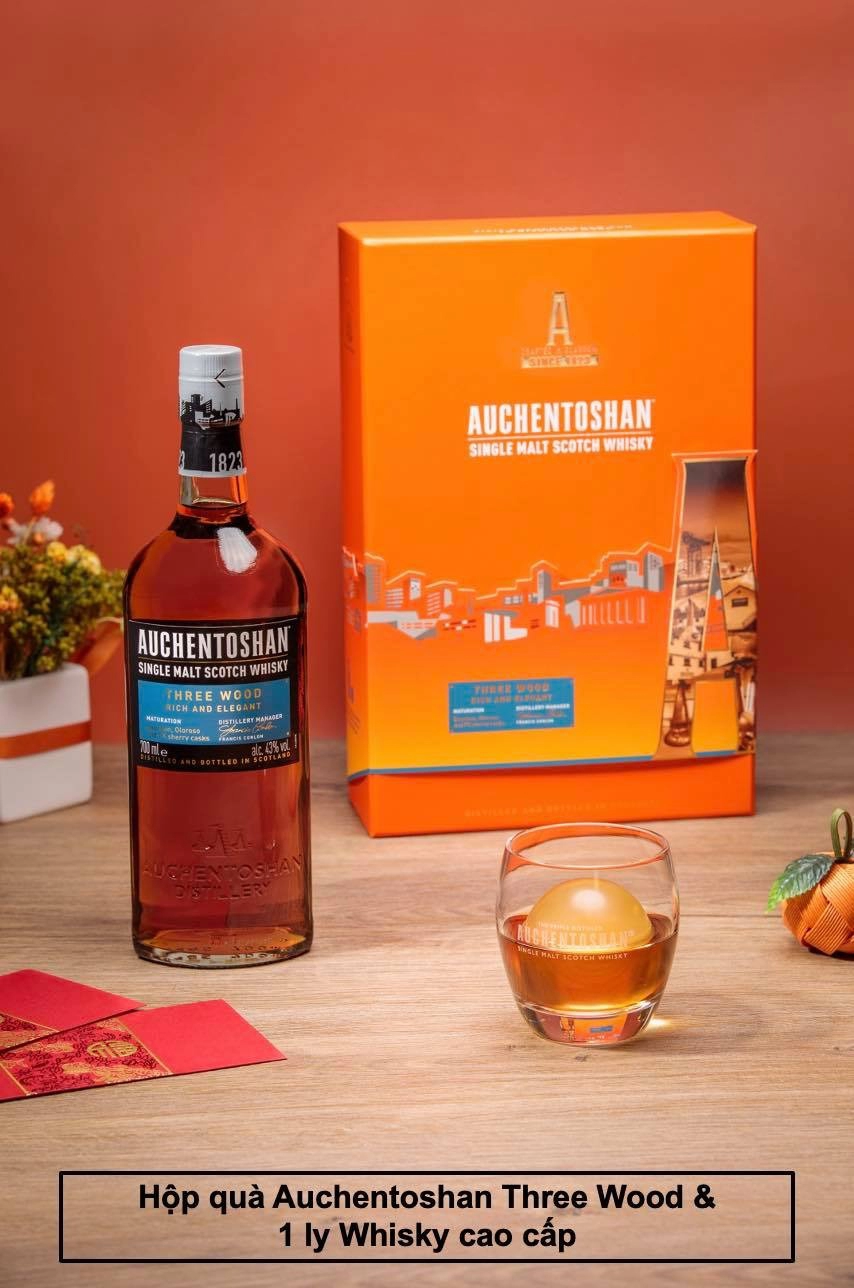 Rượu Whisky Auchentoshan Three Wood Phiên Bản Tết 2022