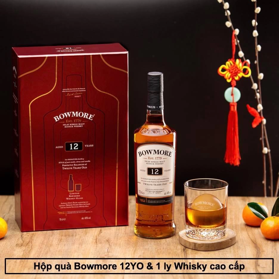 Rượu Whisky Bowmore 12 Year Old Phiên Bản Tết 2022