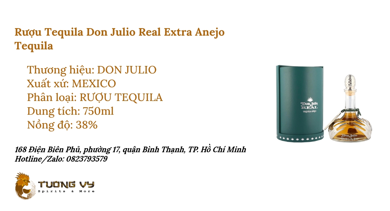Rượu Tequila Don Julio Real Extra Anejo Tequila