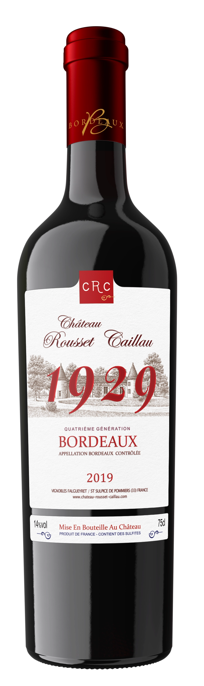 Rượu Vang Đỏ Pháp CRC 1929 Bordeaux