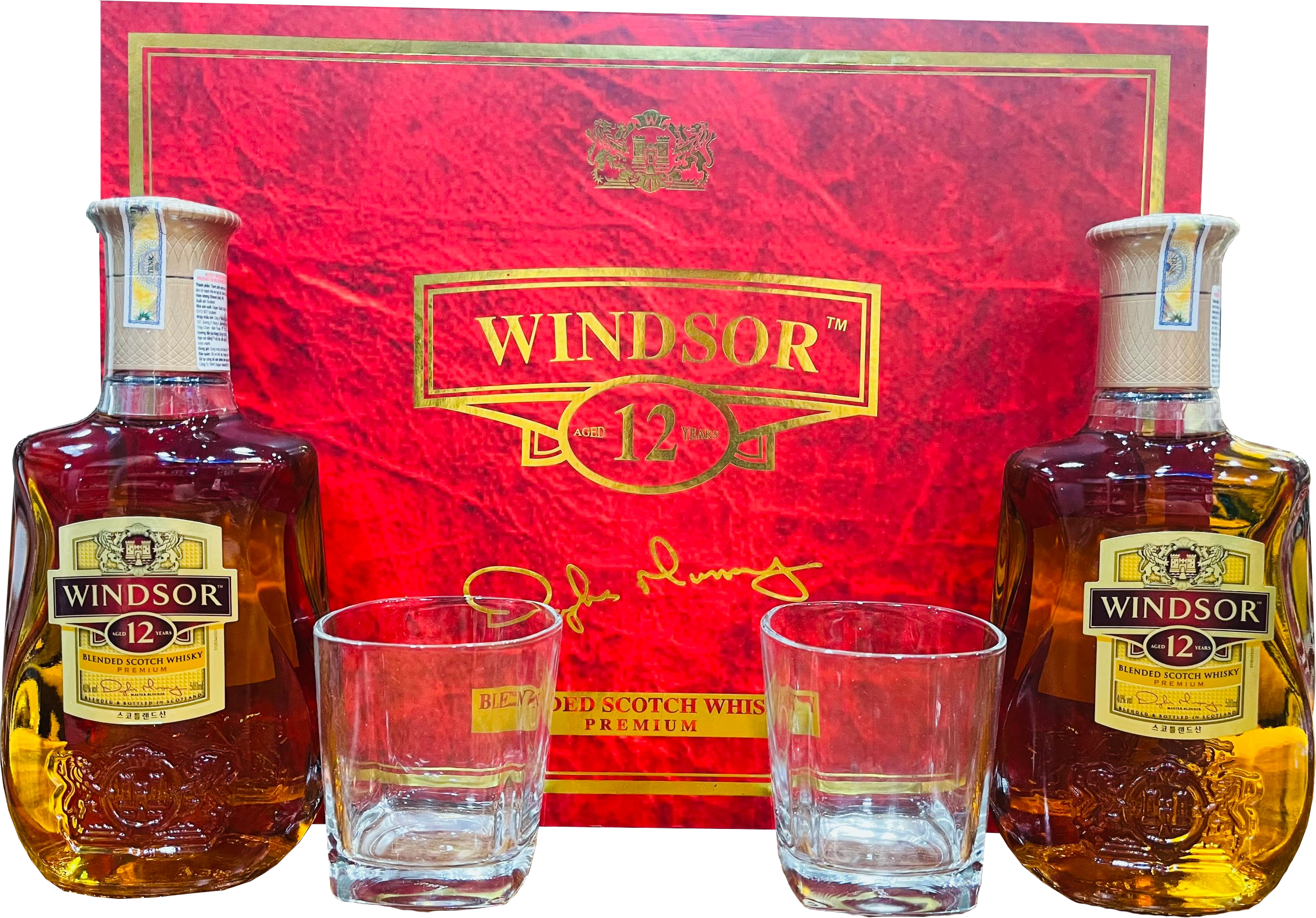 Hộp Quà Rượu Whisky Windsor 12 Year Old 