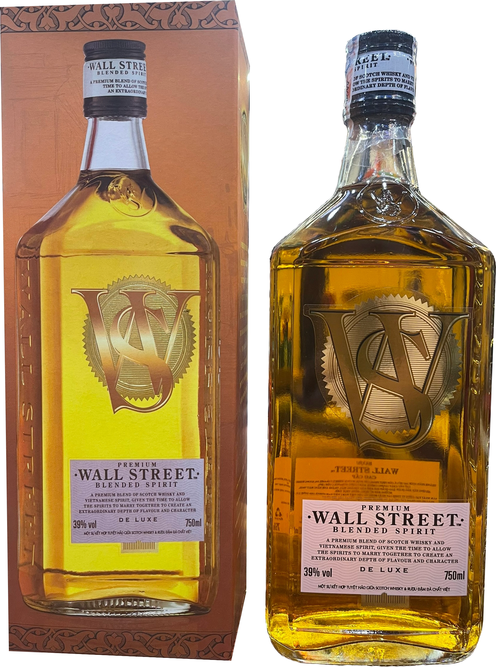 Rượu Whisky Wall Street Premium 