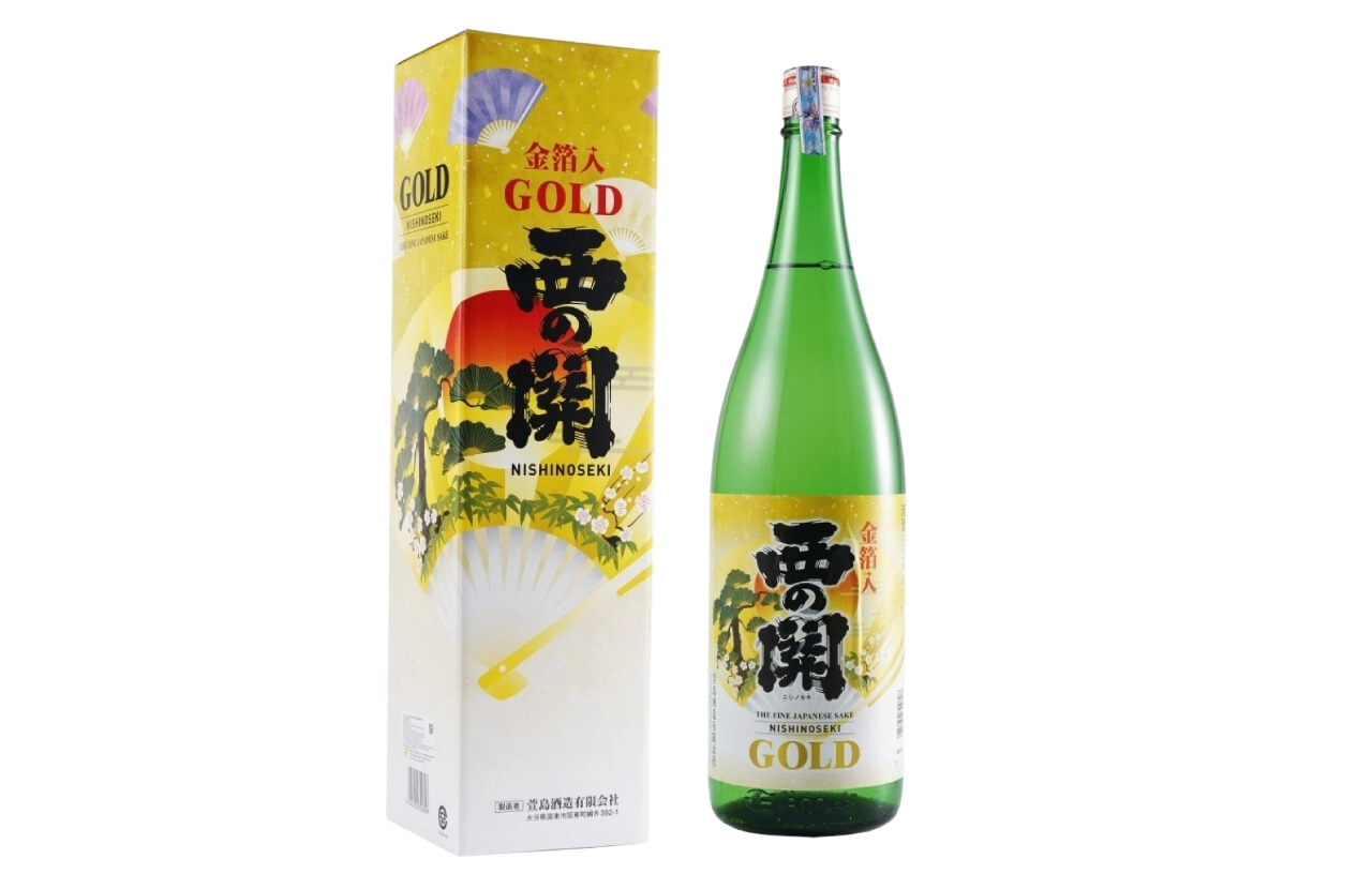 Rượu Sake Nishinoseki Gold Leaf 1800ml