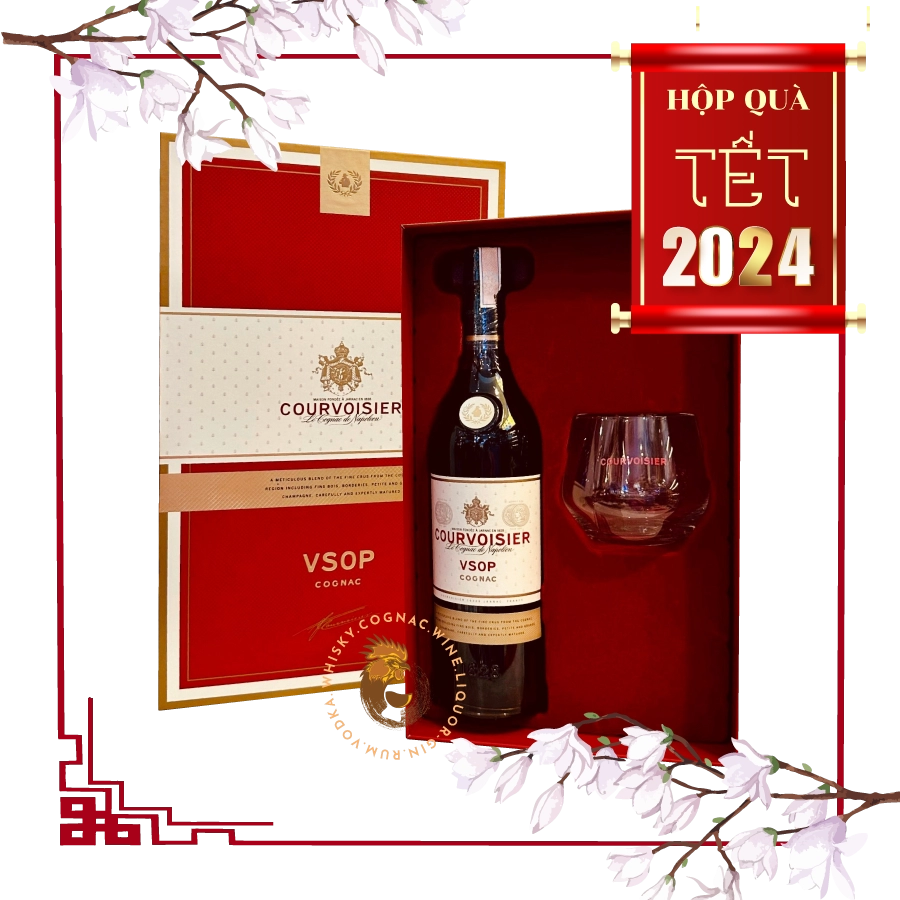 Rượu Cognac Courvoisier VSOP Hộp Quà Tết 2024