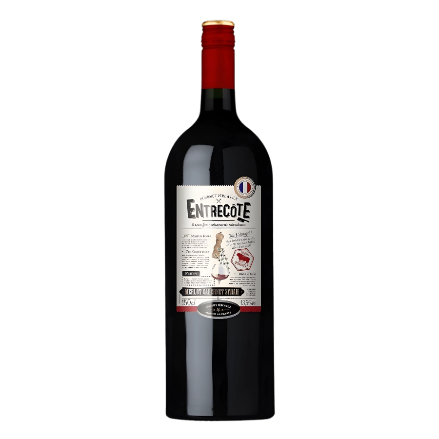 Rượu Vang Đỏ Pháp Entrecote Merlot Cabernet Sauvignon 1500ml