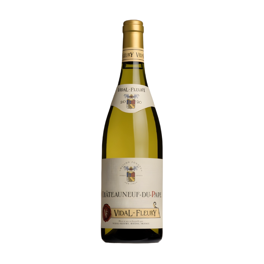 Rượu Vang Trắng Pháp Vidal Fleury Chateauneuf Du Pape Blanc