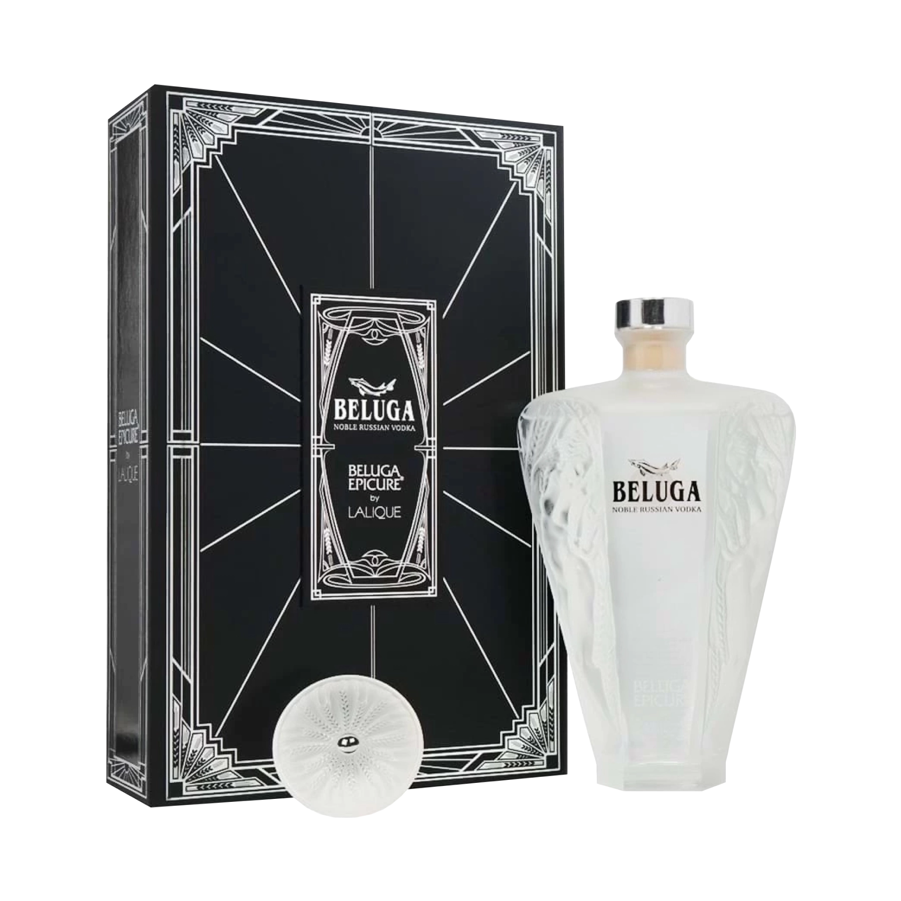 Rượu Vodka Nga Vodka Beluga Epicure Lalique Decanter