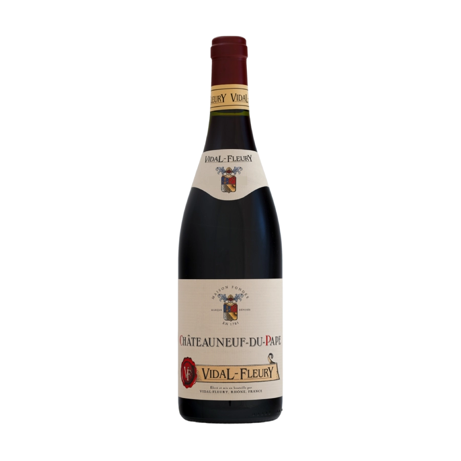 Rượu Vang Đỏ Pháp Vidal Fleury Chateauneuf Du Pape 2015