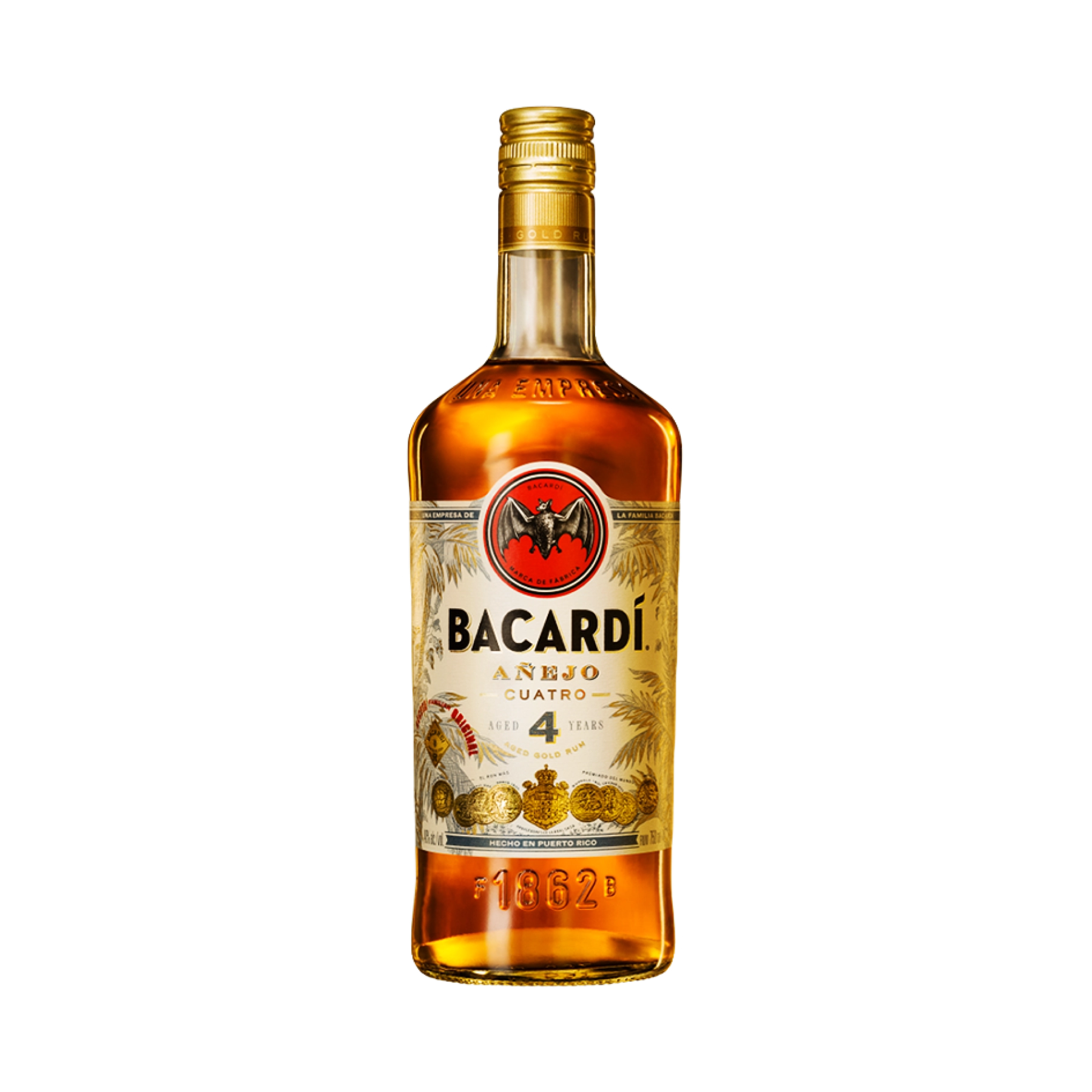 Rượu Rum Cuba Bacardi Carta Anejo Cuatro 4 Years Old