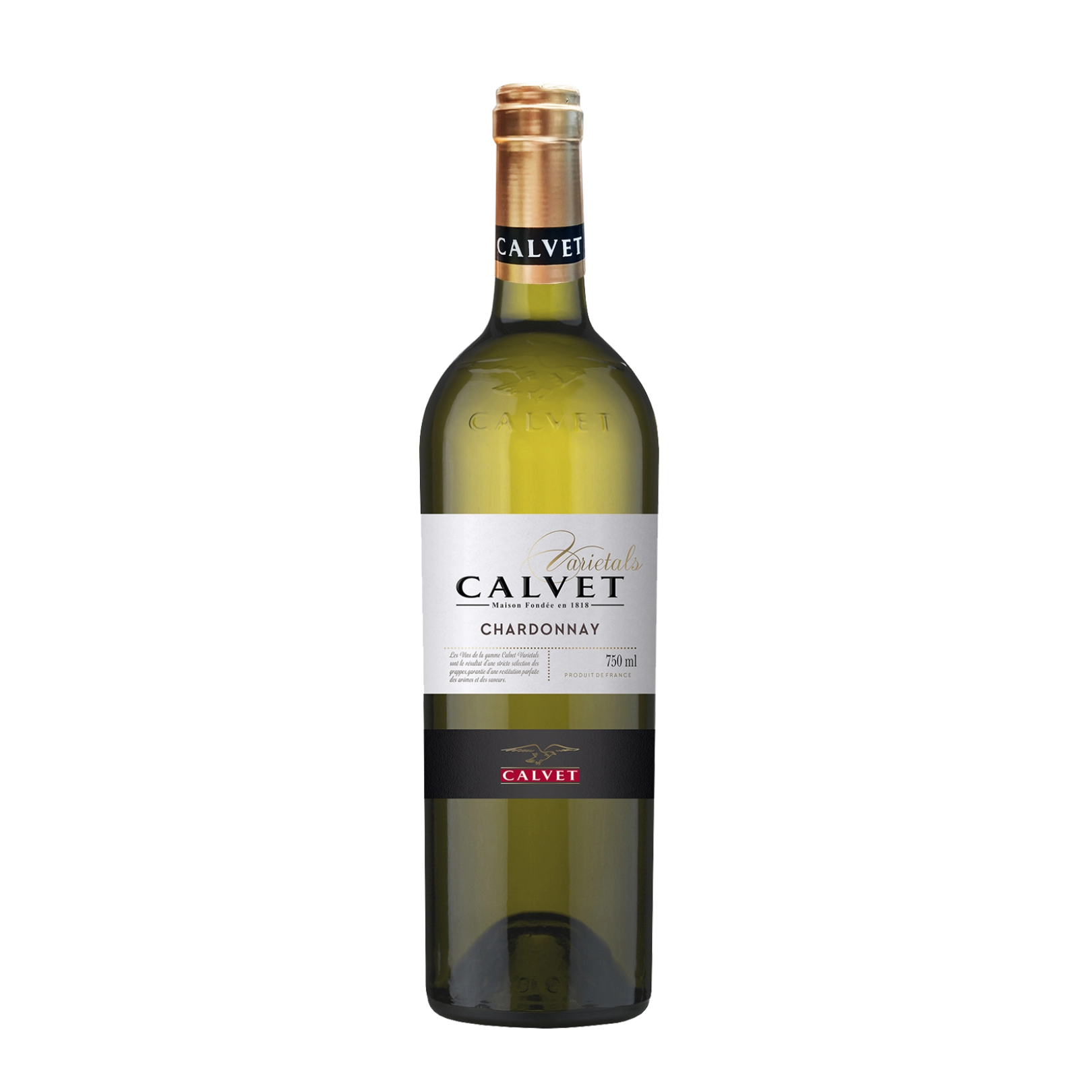 Rượu Vang Trắng Pháp Calvet Varietal Chardonnay Vin de Pays d'Oc