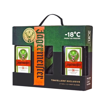 Rượu Liqueur Đức Jagermeister Phiên Bản Giới Hạn 500ml x 2 + 2 Ly Shot 2024