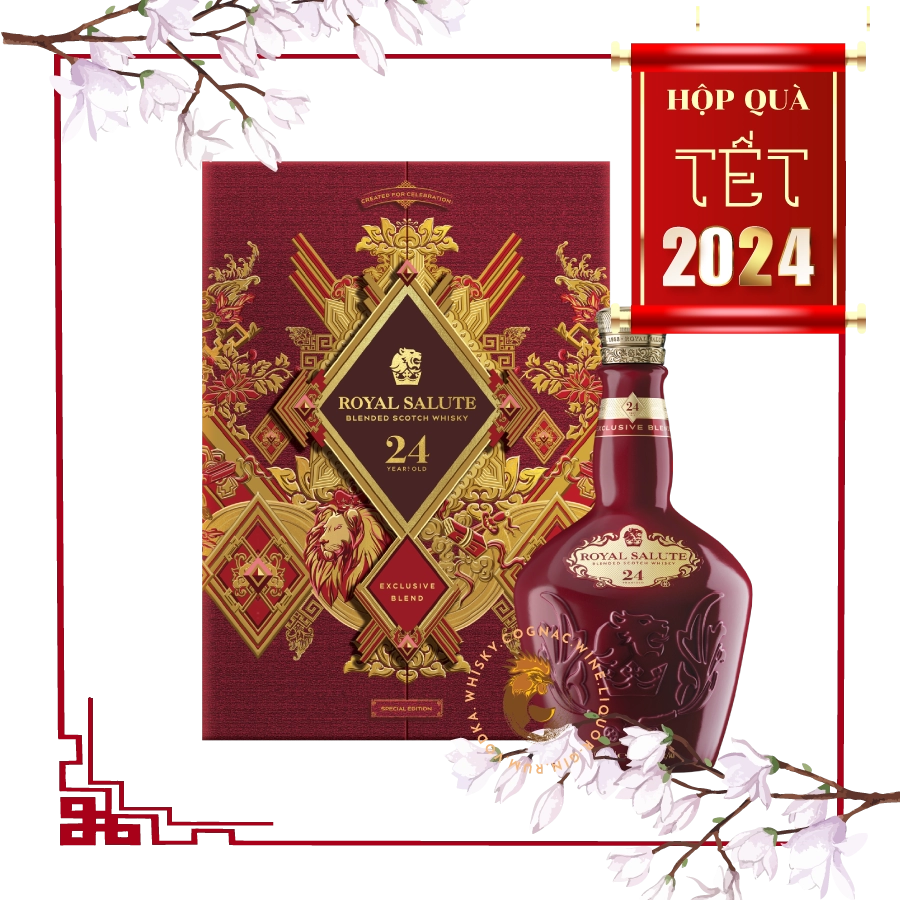 Rượu Whisky Royal Salute 24 Year Old - Phiên Bản Hộp Quà Tết 2024