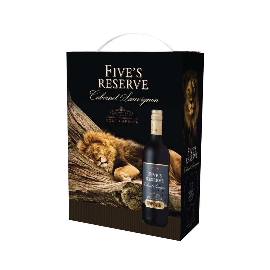 Rượu Vang Bịch Nam Phi Fives Reserve Cabernet Sauvignon 3L
