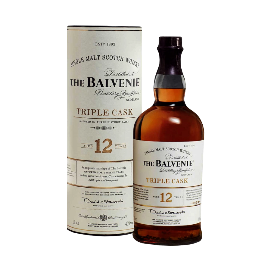 Rượu Whisky Balvenie 12 Year Old Triple Cask 1000ml