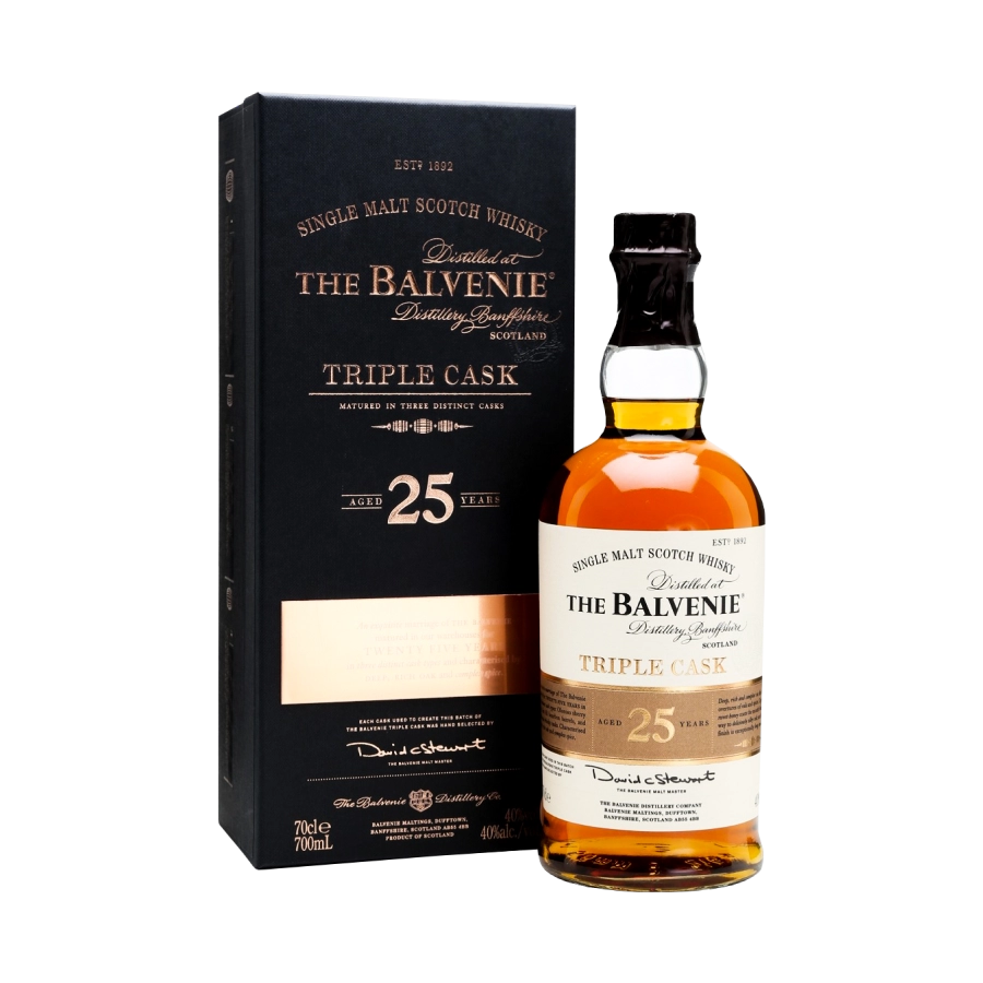 Rượu Whisky Balvenie 25 Year Old Triple Cask