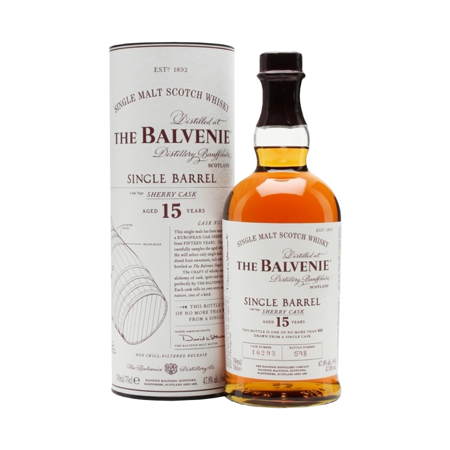 Rượu Whisky Balvenie 15 Year Old Single Barrel Sherry Cask