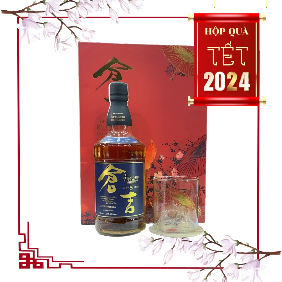 Rượu Whisky Nhật Matsui The Kurayoshi 8 Year Old Phiên Bản Hộp Quà Tết 2024