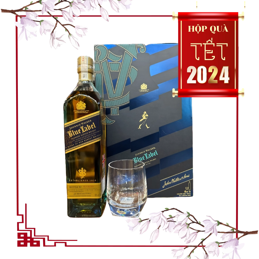 Rượu Whisky Johnnie Walker Blue Label Phiên Bản Hộp Quà Tết 2024
