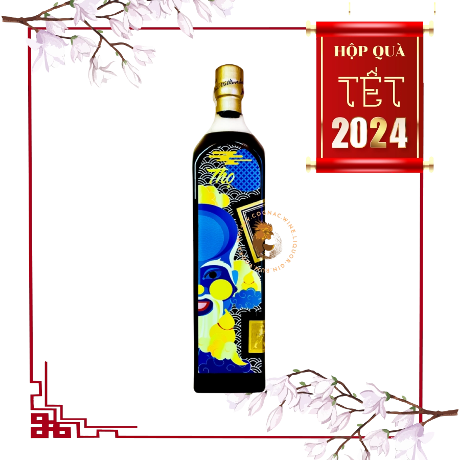 Rượu Whisky Johnnie Walker Blue Label Phiên Bản Phúc Lộc Thọ Hộp Quà Tết 2024