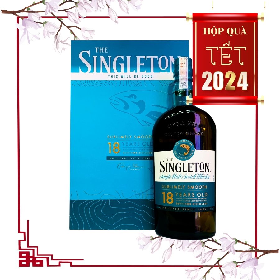 Rượu Whisky Singleton 18 Year Old Phiên Bản Hộp Quà Tết 2023 - 2024