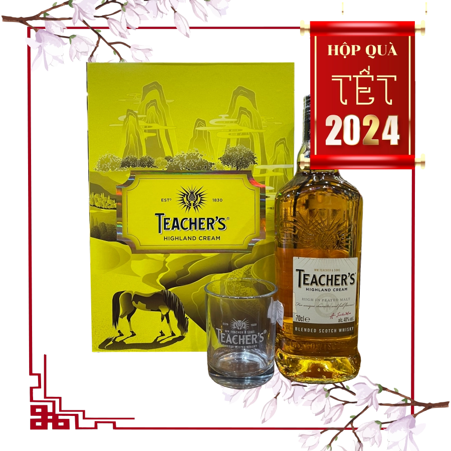 Rượu Whisky Teacher's Phiên Bản Hộp Quà Tết 2023 - 2024