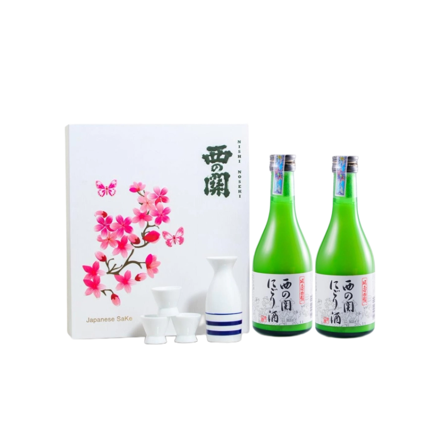 Set Quà Tết Rượu Sake Nhật Bản Nishinoseki Nigori Zake 300ml