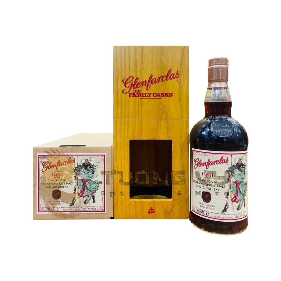 Rượu Whisky Glenfarclas Quan Vân Trường Vintage 1991