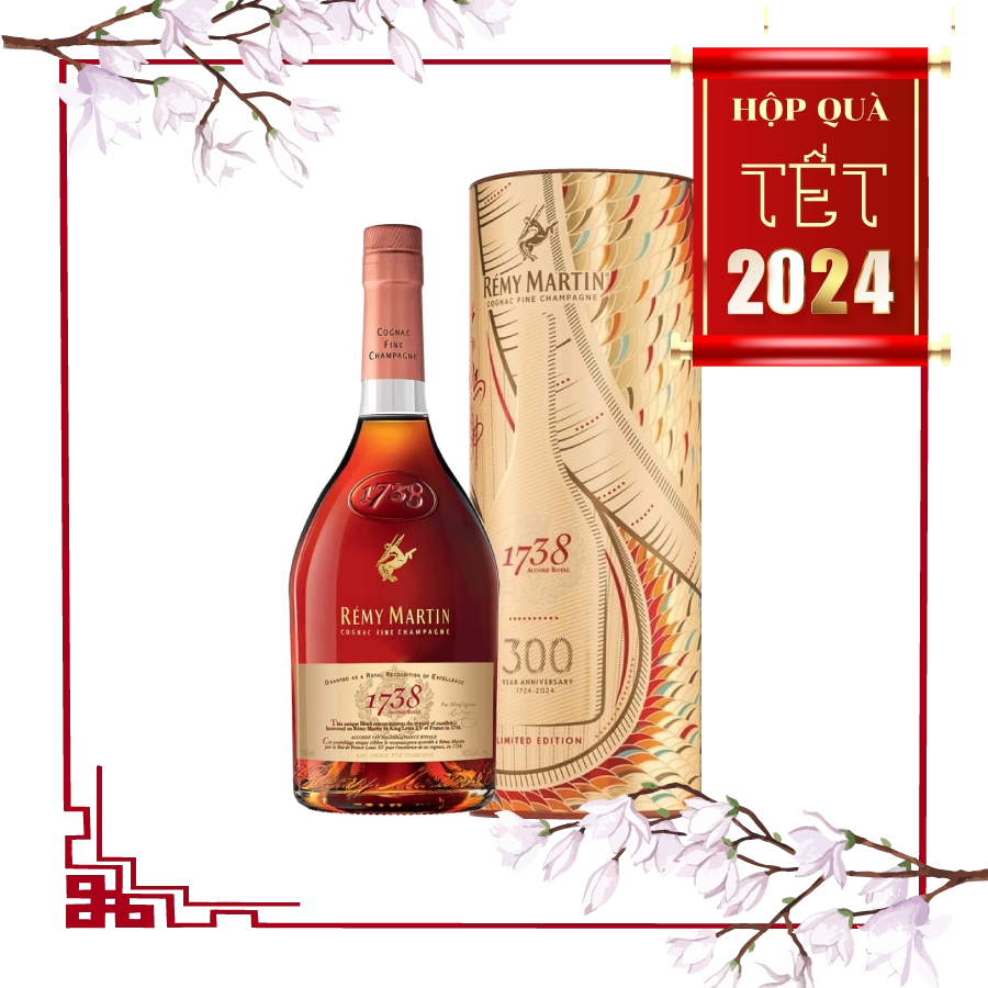 Rượu Cognac Remy Martin 1738 Phiên Bản Hộp Quà Tết 2024