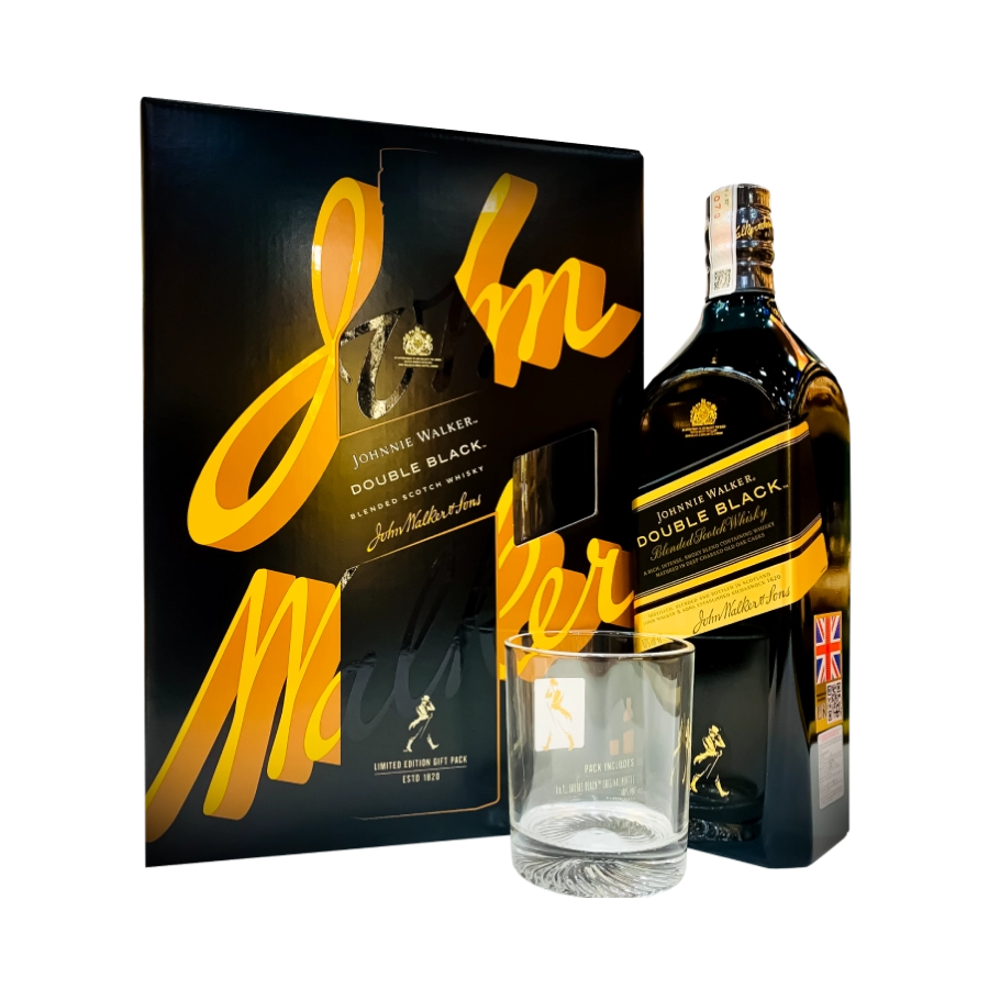 Rượu Whisky Johnnie Walker Double Black 1000ml Phiên Bản Hộp Quà Tết 2024