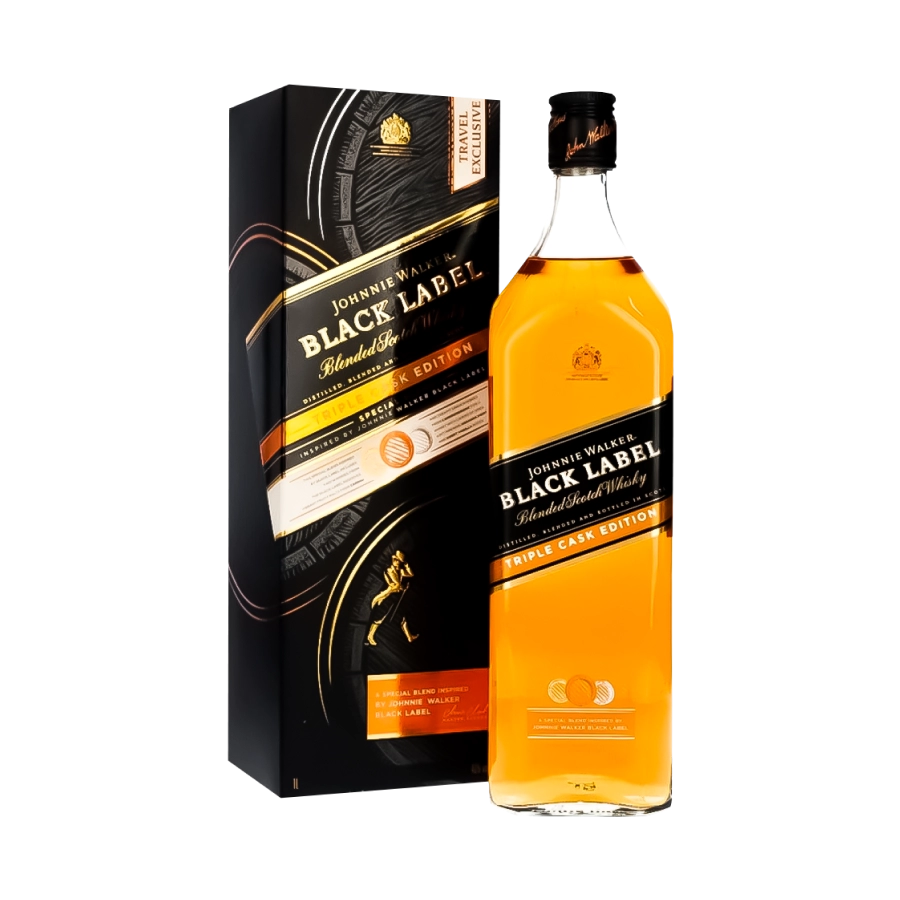 Rượu Whisky Johnnie Walker Black Label Triple Cask Edition 1000 ml