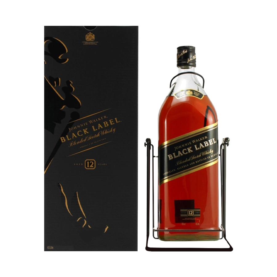 Rượu Whisky Johnnie Walker Black Label 3000ml (Kèm kệ đỡ) 