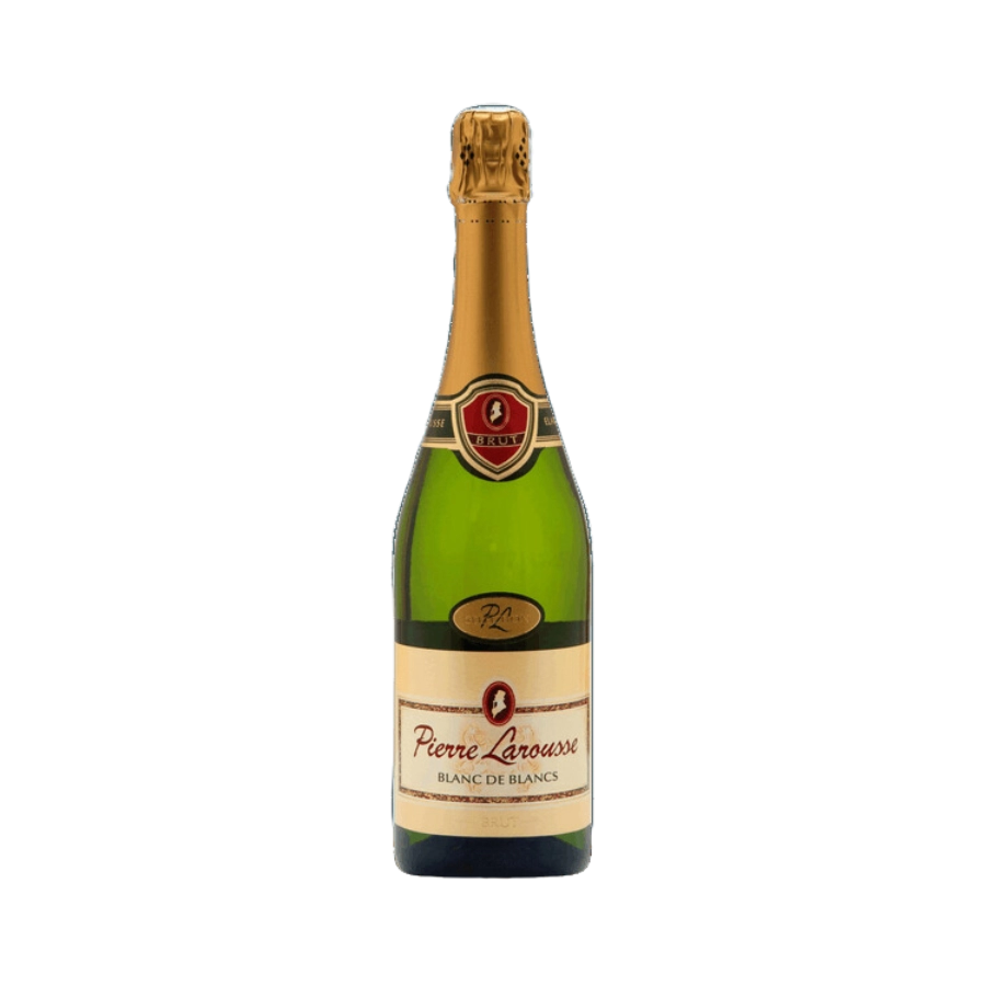 Rượu Sparkling Pháp Pierre Larousse Blanc De Blancs Brut Vin de France 375ml