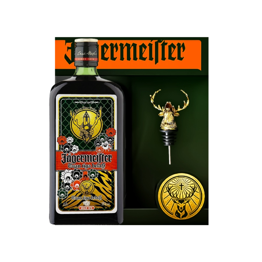 Rượu Liqueur Đức Jagermeister Be The Meister Collector's Edition Kèm Hộp Quà Chính Hãng 2024