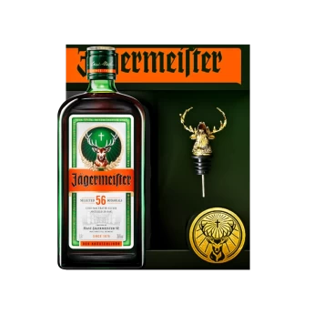 Rượu Liqueur Đức Jagermeister Hộp Quà 700ml + 1 Vòi Rót Rượu 2024