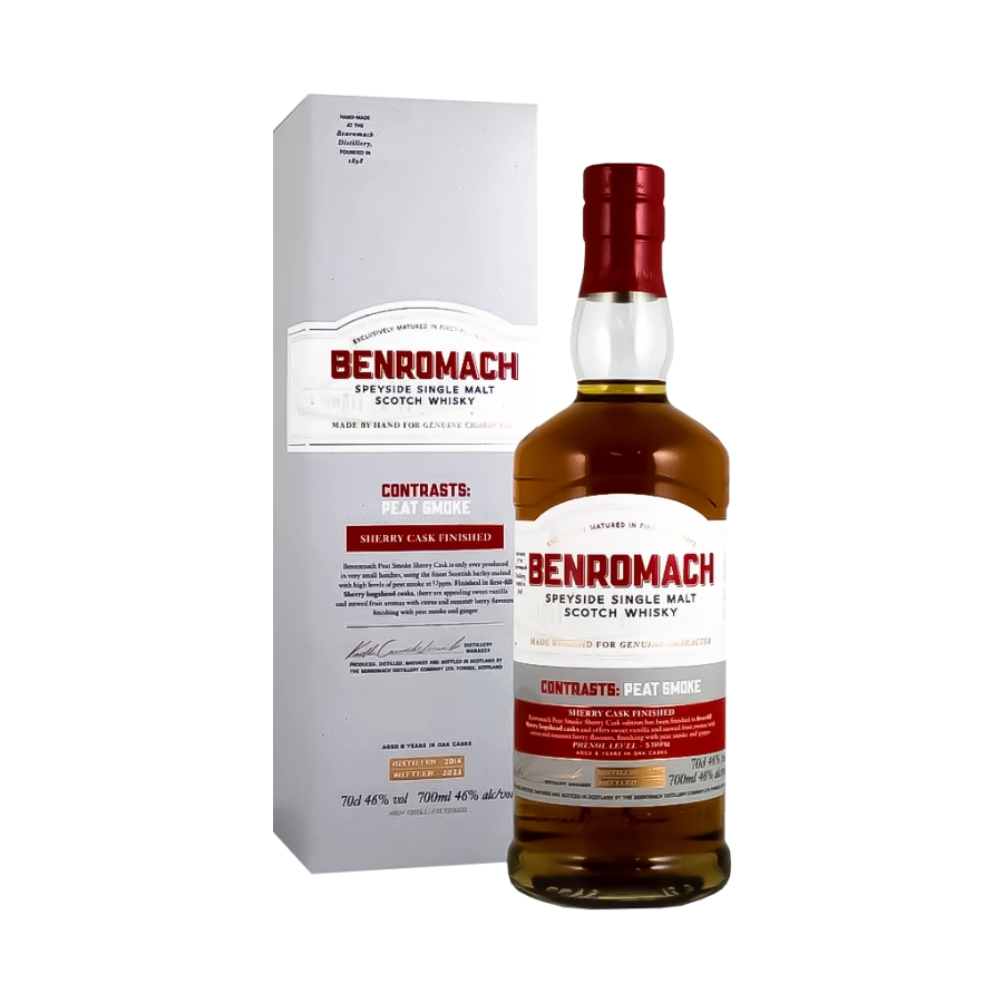 Rượu Whisky Benromach Peat Smoke Bourbon 2014