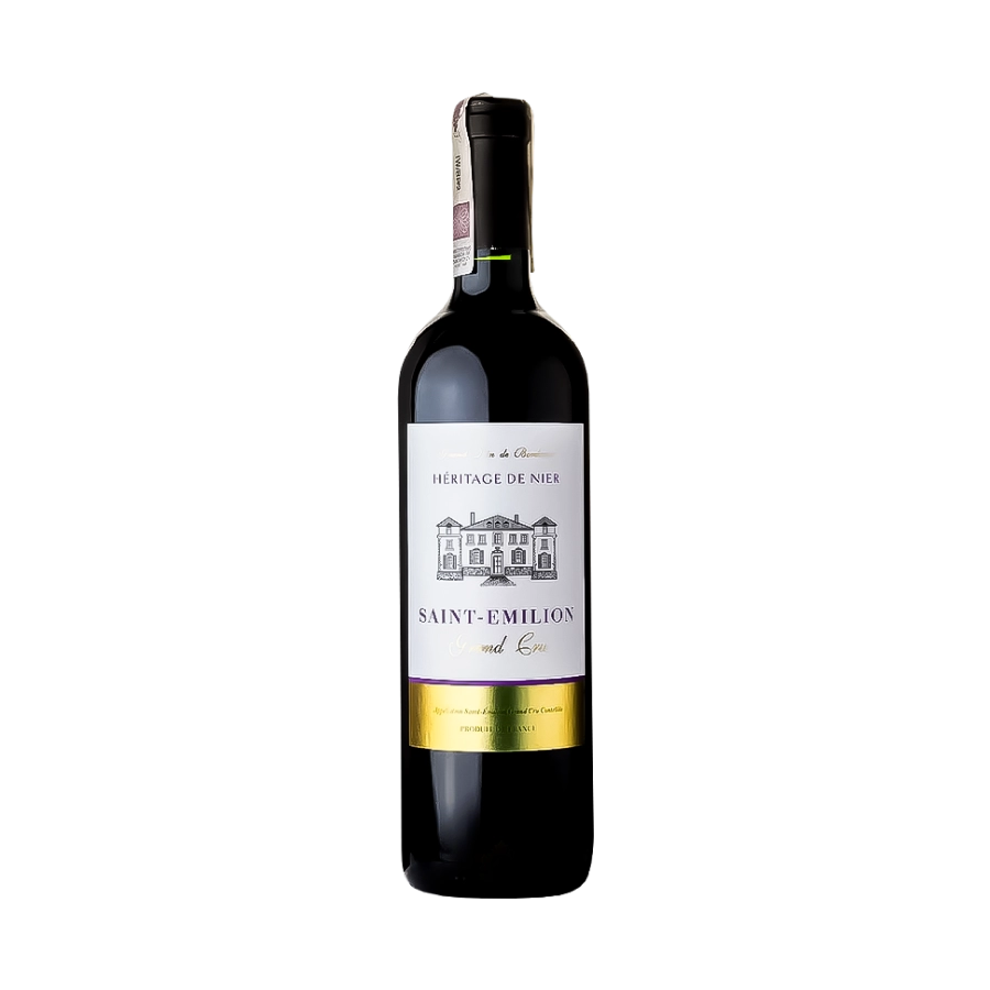 Rượu Vang Đỏ Pháp Heritage de Nier Saint Emilion Grand Cru