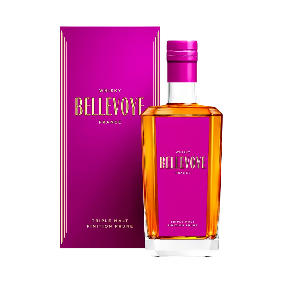 Rượu Whisky Bellevoye Prune Blended Malt Whisky De France Finition Prune