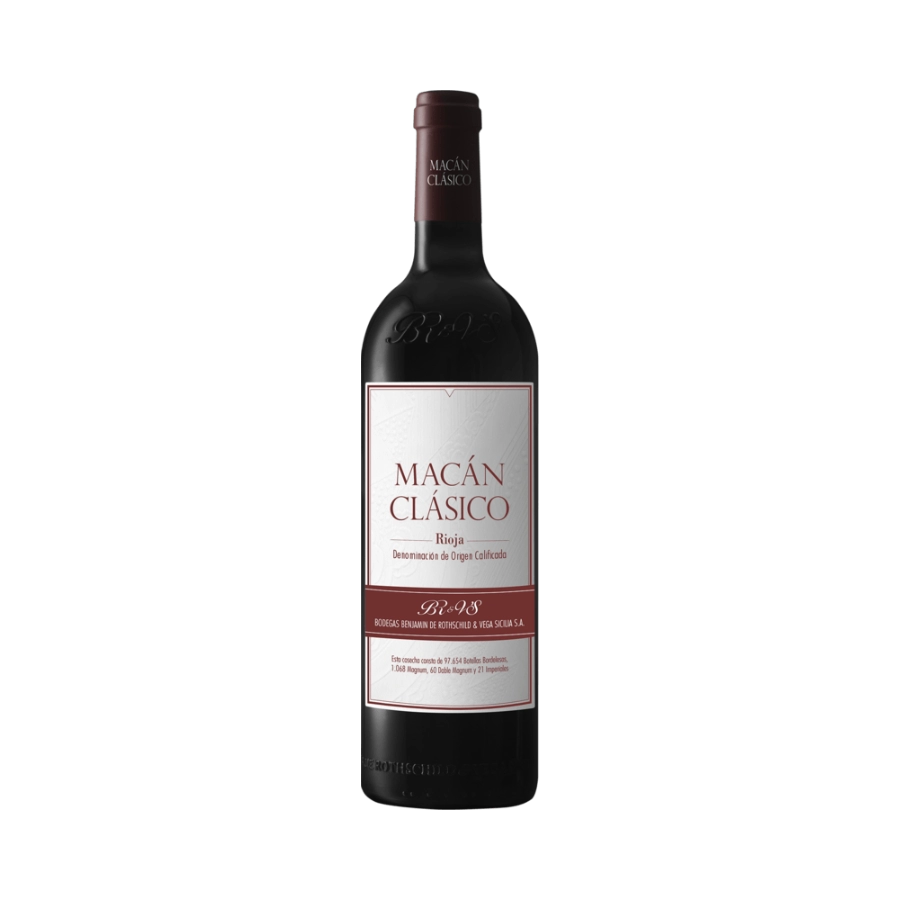 Rượu Vang Đỏ Tây Ban Nha Bodegas Benjamin De Rothschild & Vega Sicilia Macan Clasico Rioja
