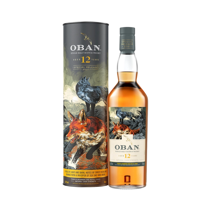 Rượu Whisky Oban 12 Year Old Double Fox Legend Limited Original