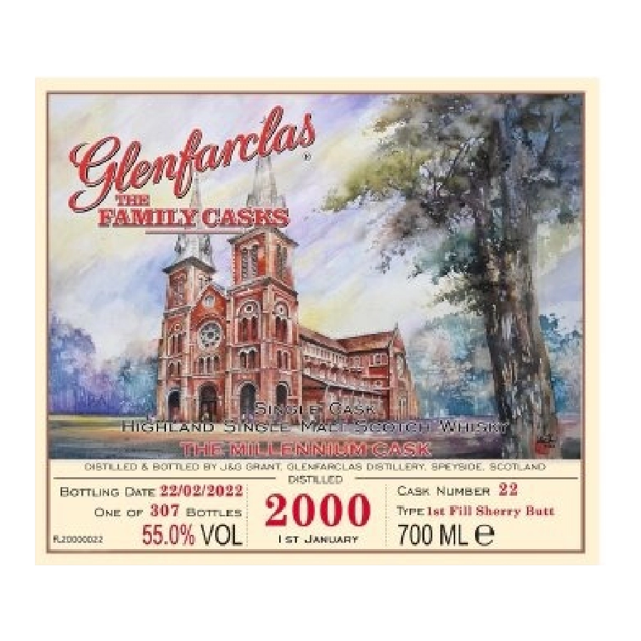 Rượu Whisky Glenfarclas 2000 Family Cask: Nhà Thờ Đức Bà