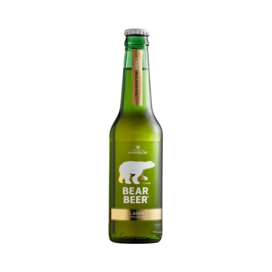 Bia Gấu Đức Harboe Bear Beer Premium Lager Bottle