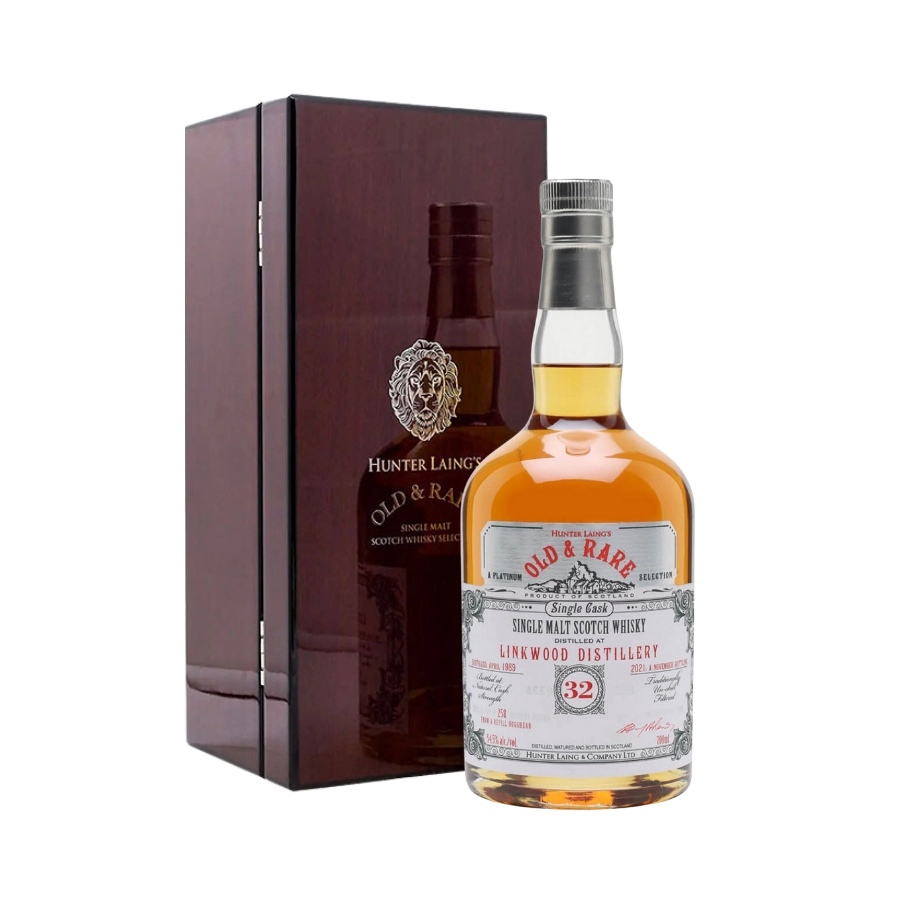 Rượu Whisky Old And Rare Linkwood 32 Year Old Hunter Laing 1989