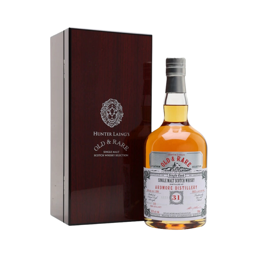 Rượu Whisky Old And Rare Ardmore 31 Year Old Hunter Laing 1990