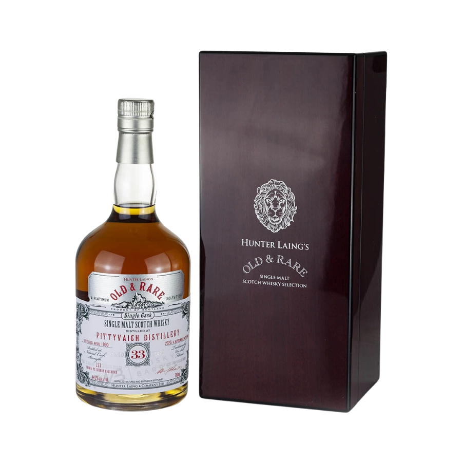 Rượu Whisky Old And Rare Pittyvaich 33 Year Old Hunter Laing 1990