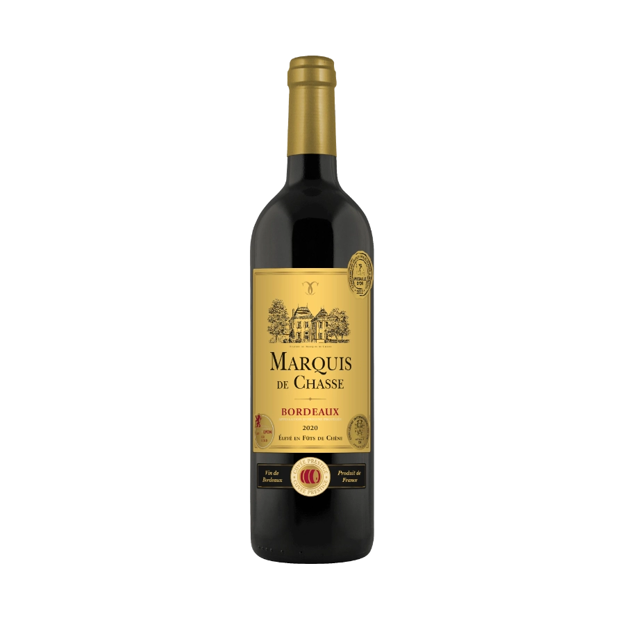 Rượu Vang Đỏ Pháp Marquis de Chasse Oaked Bordeaux