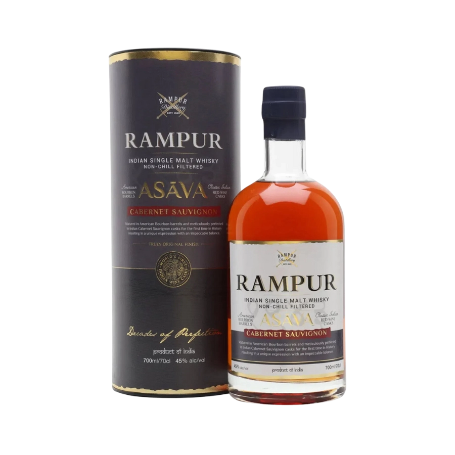 Rượu Whisky Ấn Độ Rampur Asava Cabernet Sauvignon Single Malt